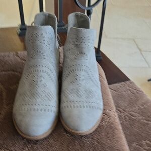 Elegant Perforated Ankle Booties